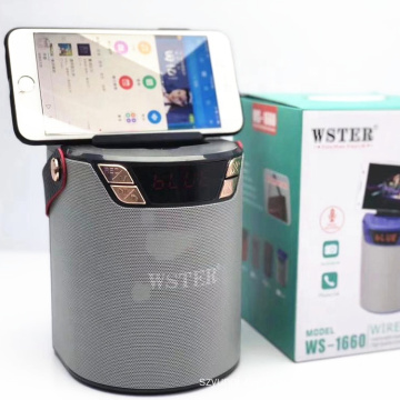 Original WSTER WS1660 Support USB TF CARD FM RADIO Mp3 Player Bt Portble Speaker